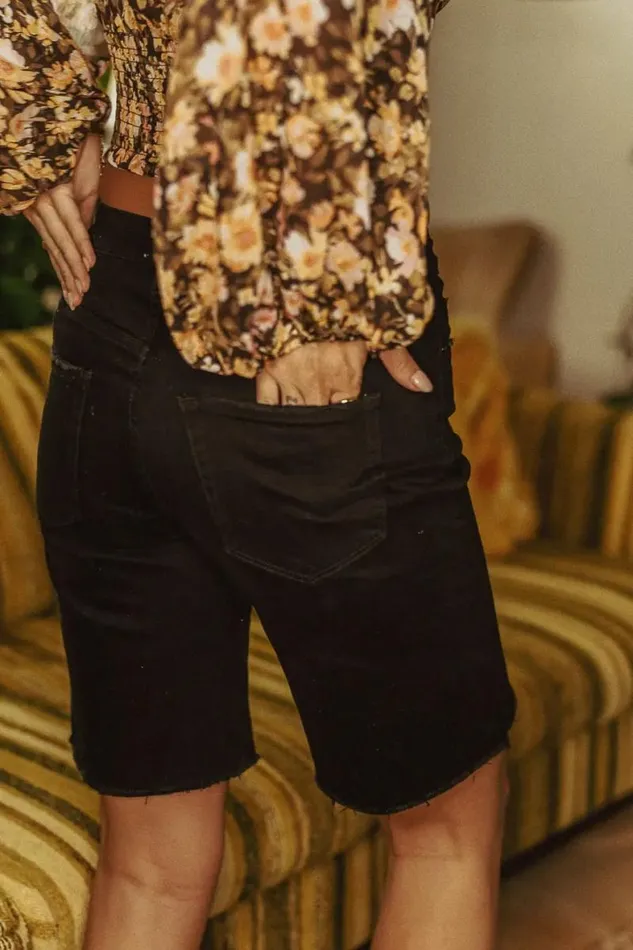 Jesslyn Bermuda Shorts Black Women Bohme Shorts