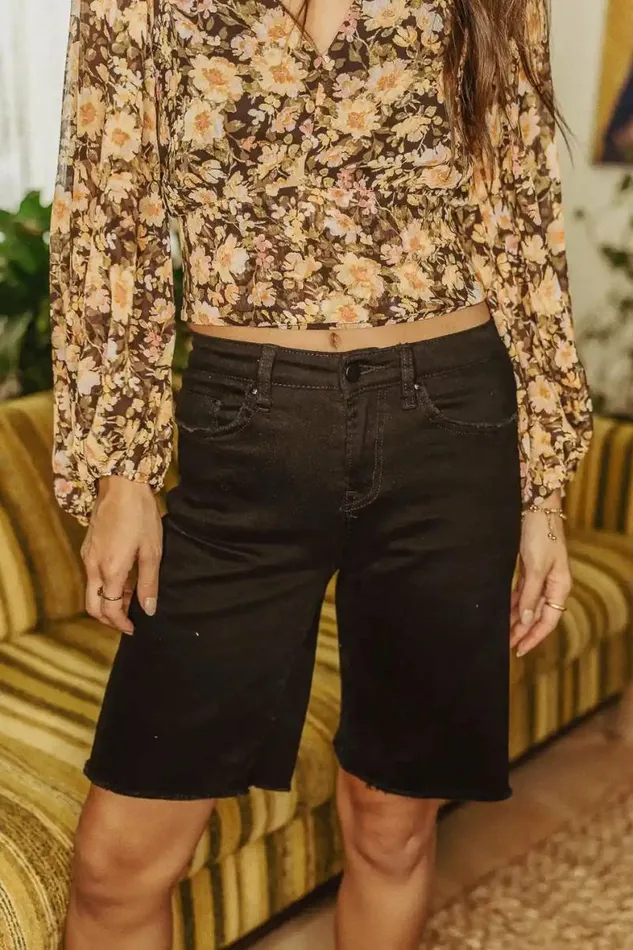 Jesslyn Bermuda Shorts Black Women Bohme Shorts