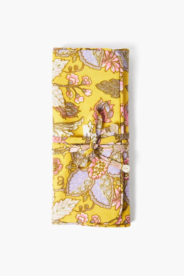 Jewelry Roll Up Case Yellow Women Chan Luu Jewelry Storage