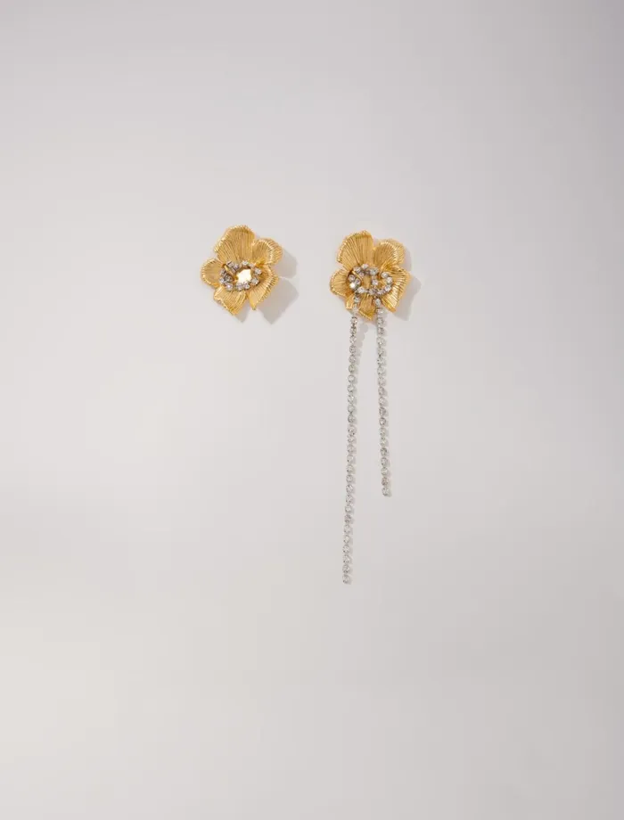 Jewelry Women Maje Flower Earrings Gold