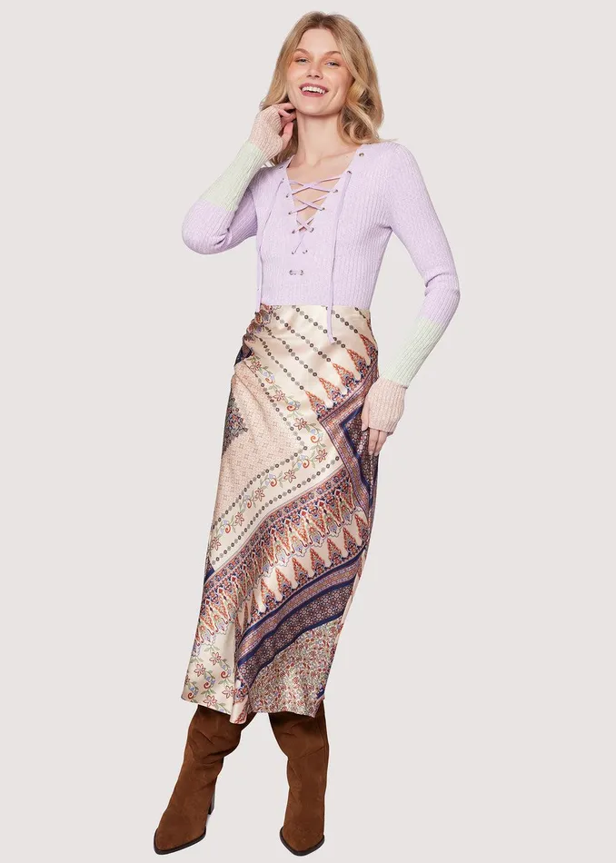 Jolene Long Sleeve Top Lavendermulti Women Lost Wander Tops