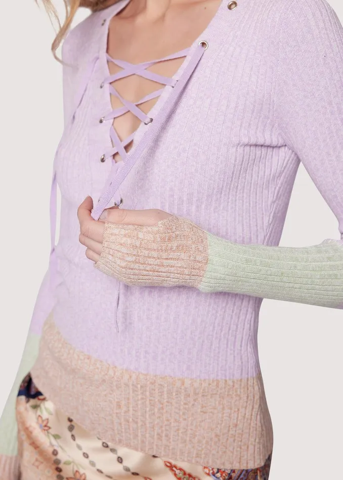 Jolene Long Sleeve Top Lavendermulti Women Lost Wander Tops