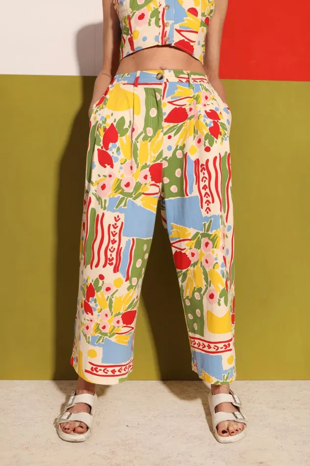 Jorgen Trouser Salon Print Womens LF Markey Trousers