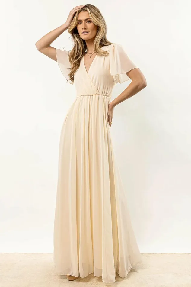 Josie Maxi Dress In Cream 8211 FINAL SALE Cream Women Bohme Dresses