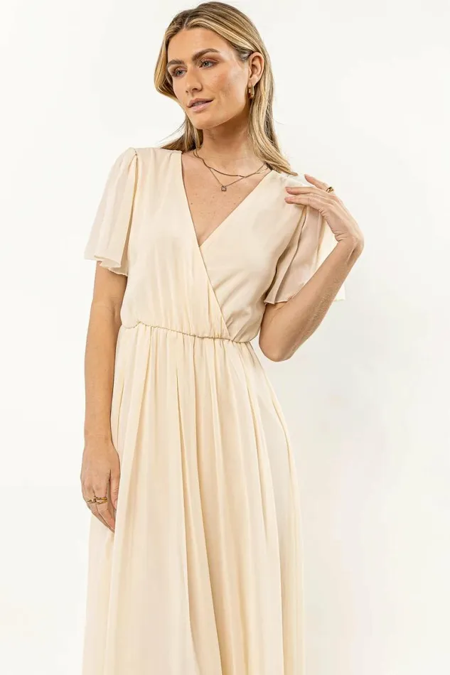 Josie Maxi Dress In Cream 8211 FINAL SALE Cream Women Bohme Dresses