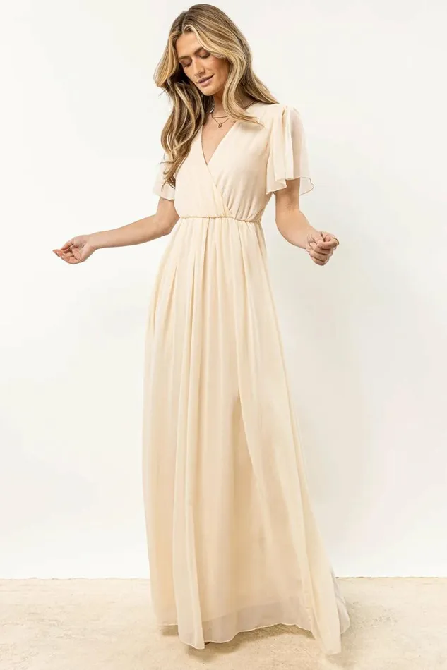 Josie Maxi Dress In Cream 8211 FINAL SALE Cream Women Bohme Dresses