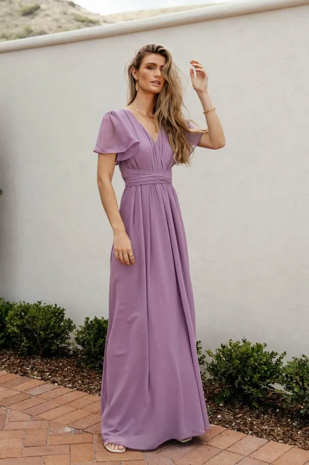 Josie Maxi Dress In Lilac 8211 FINAL SALE Lilac Women Bohme Dresses