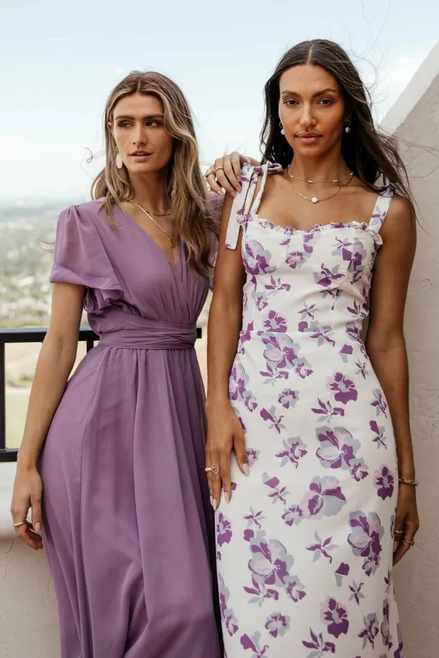 Josie Maxi Dress In Lilac 8211 FINAL SALE Lilac Women Bohme Dresses