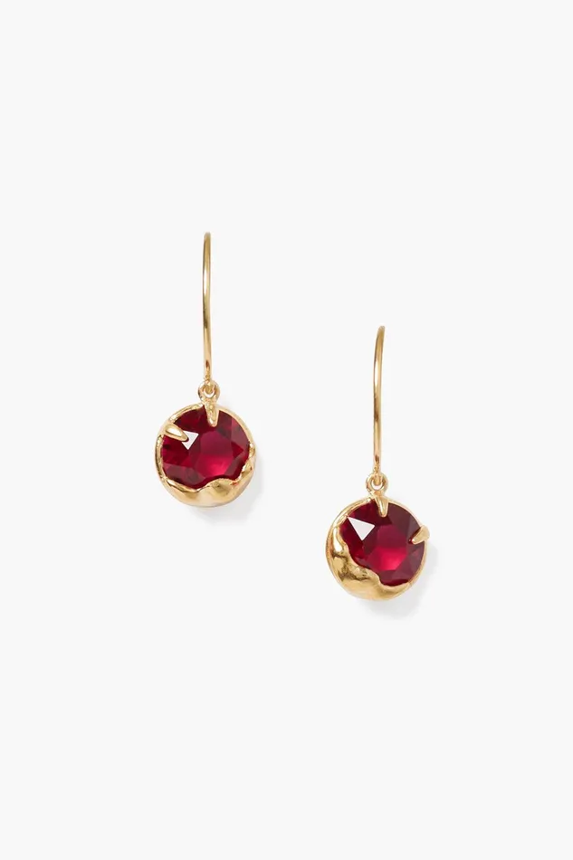 July Birthstone Earrings Ruby Crystal Women Chan Luu Earrings