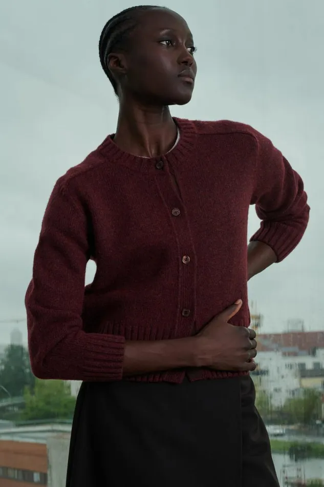 Jumpers and Cardigans Women Soeur LYNE CARDIGAN Plum