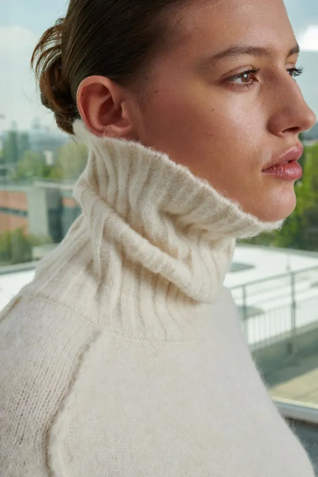 Jumpers and Cardigans Women Soeur WINDY JUMPER Offwhite