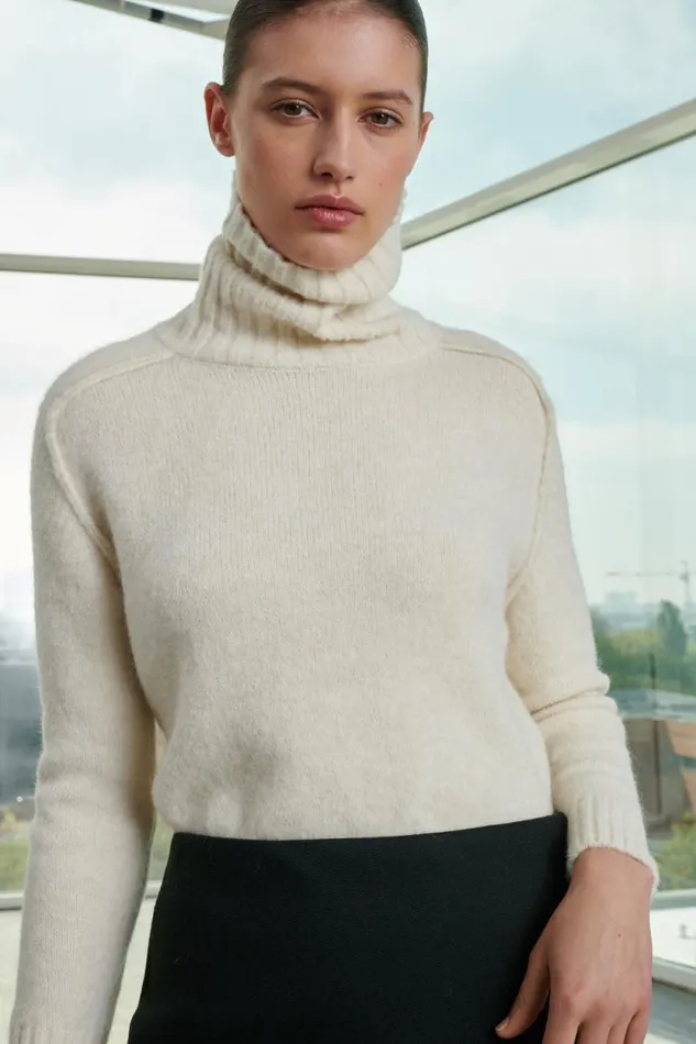 Jumpers and Cardigans Women Soeur WINDY JUMPER Offwhite