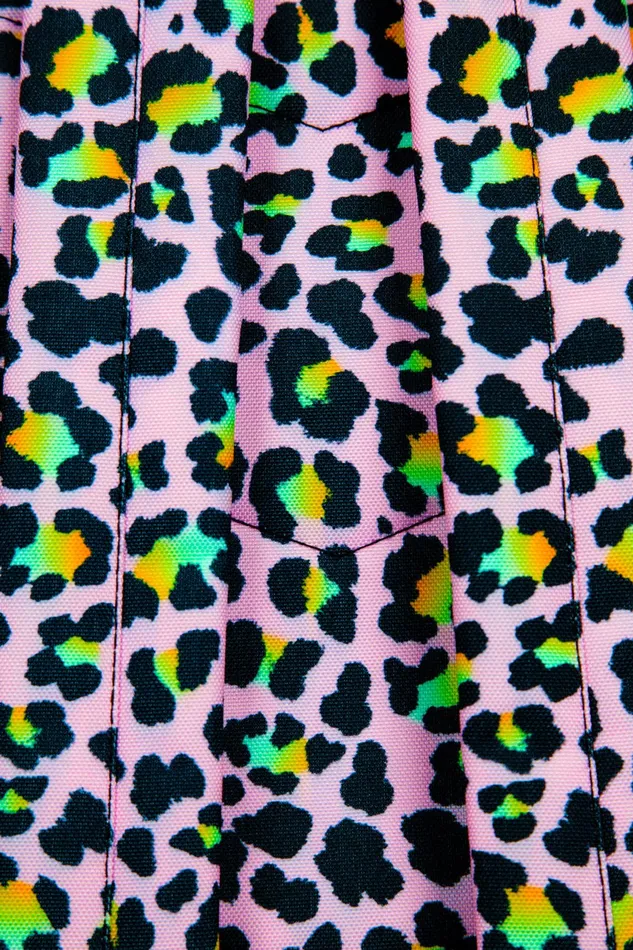 Just Hype Backpacks Hype Girls Iconic Pink Disco Leopard Print Backpack