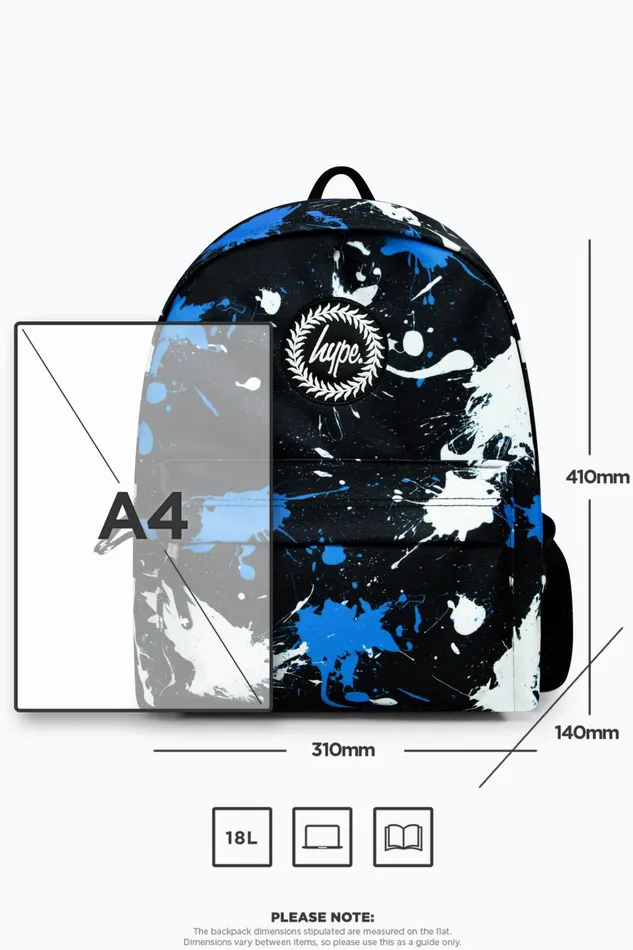 Just Hype Backpacks Hype Iconic Black Splatter Boys Backpack