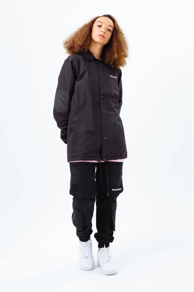 Just Hype Coats and Jackets Continu8 Black Bomber Jacket