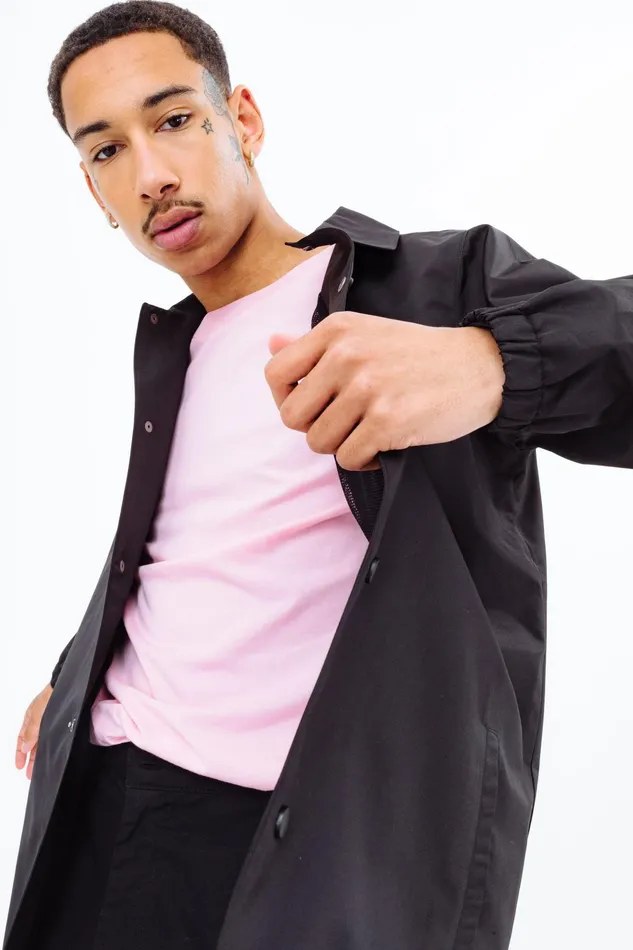 Just Hype Coats and Jackets Continu8 Black Bomber Jacket