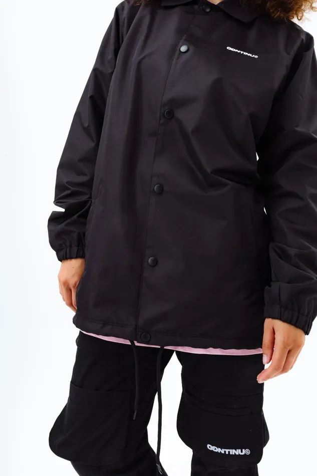 Just Hype Coats and Jackets Continu8 Black Bomber Jacket