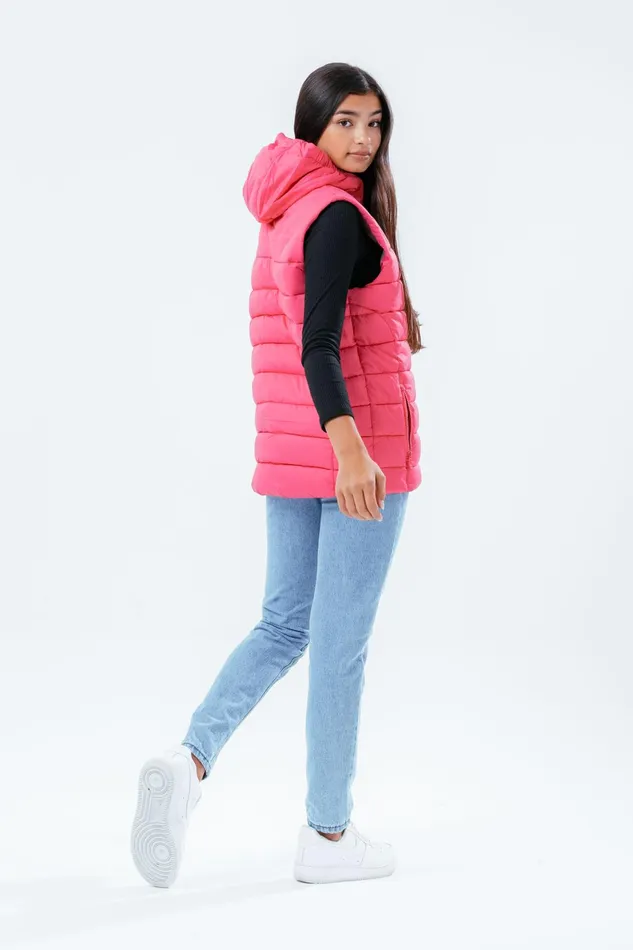 Just Hype Coats and Jackets Hype Hot Pink Girls Gilet