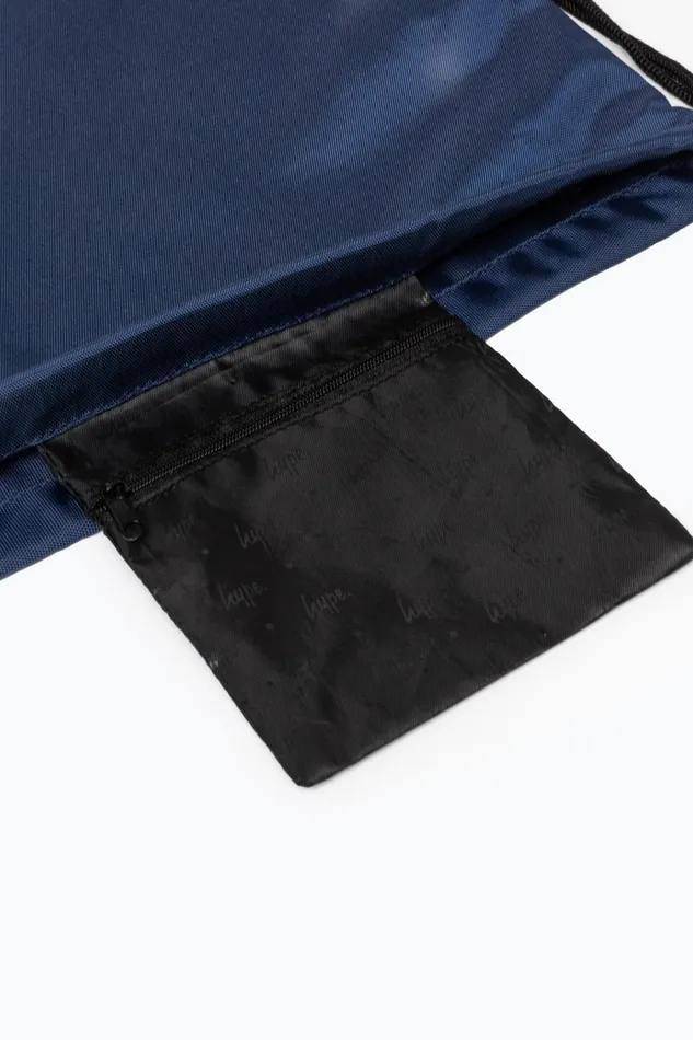 Just Hype Drawstring Bags Hype Navy Crest Drawstring Bag