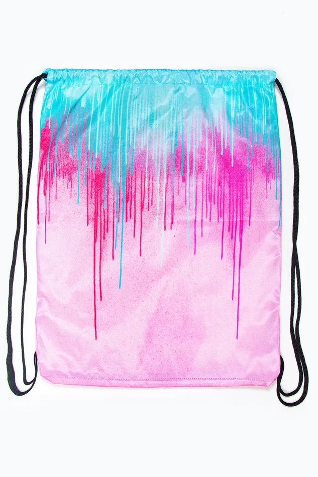 Just Hype Drawstring Bags Hype Pastel Drips Drawstring Bag