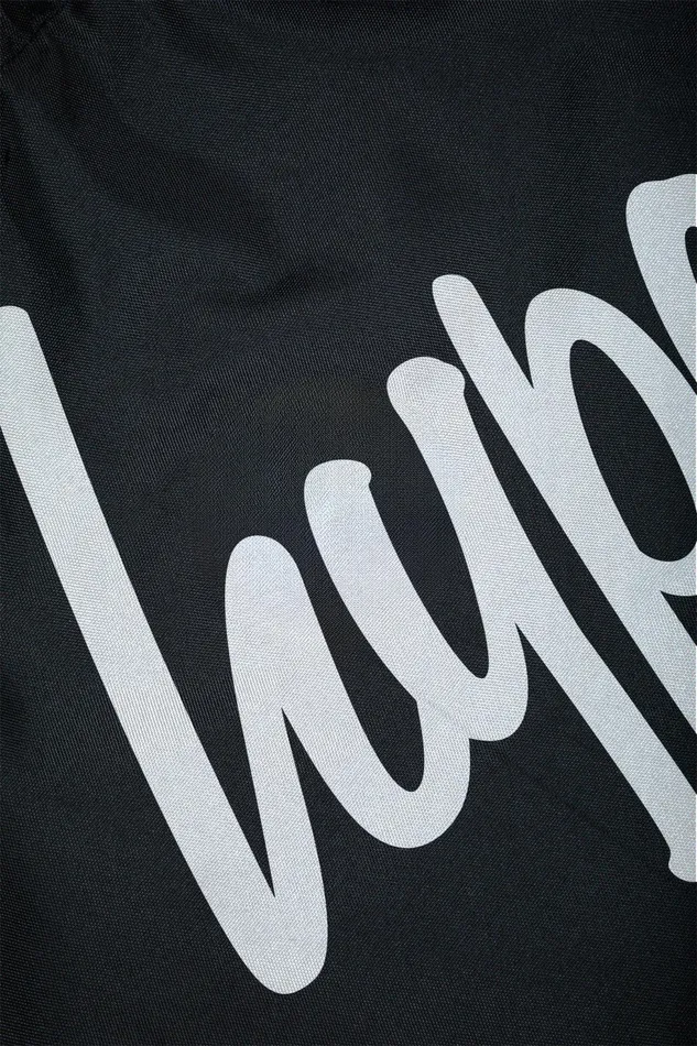 Just Hype Drawstring Bags Hype Unisex Black Script Drawstring Bag