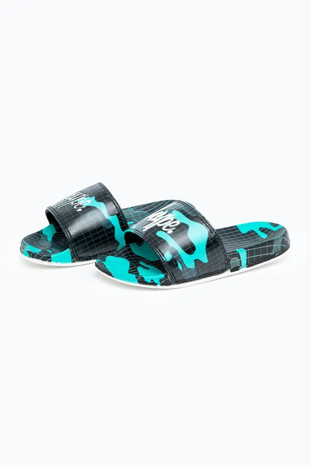 Just Hype Footwear Hype Wave Camo Kids Unisex Sliders