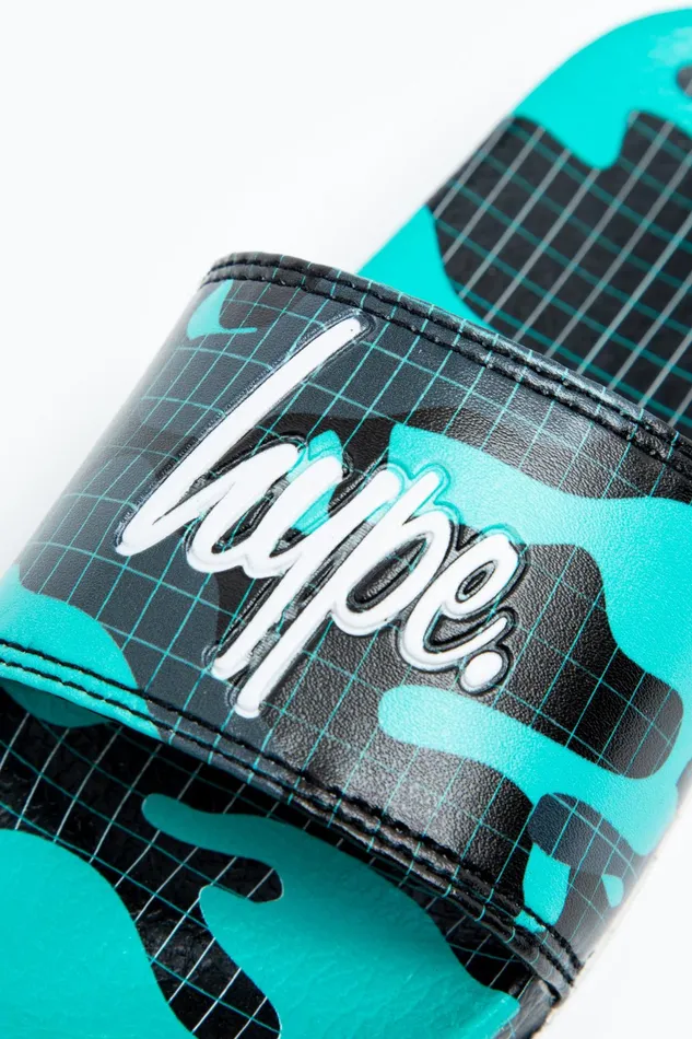 Just Hype Footwear Hype Wave Camo Kids Unisex Sliders