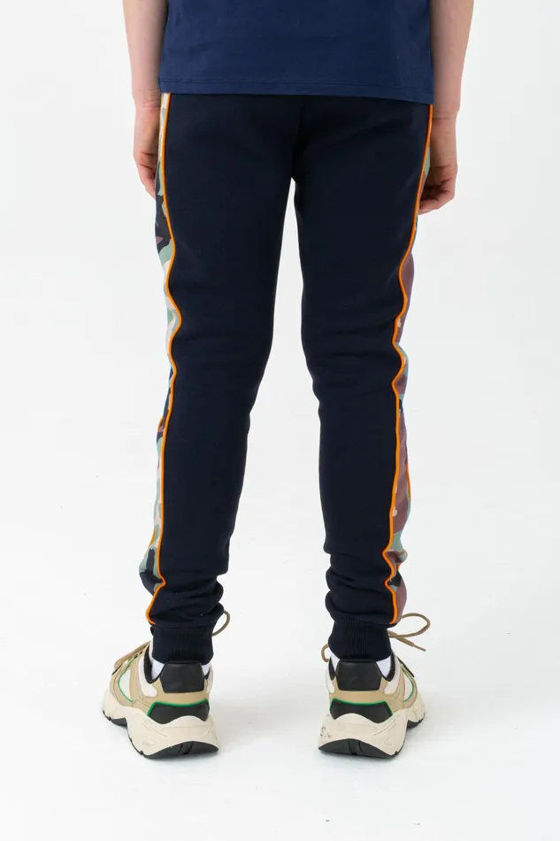 Just Hype Joggers Hype Boys Navy Spring Camo Script Joggers