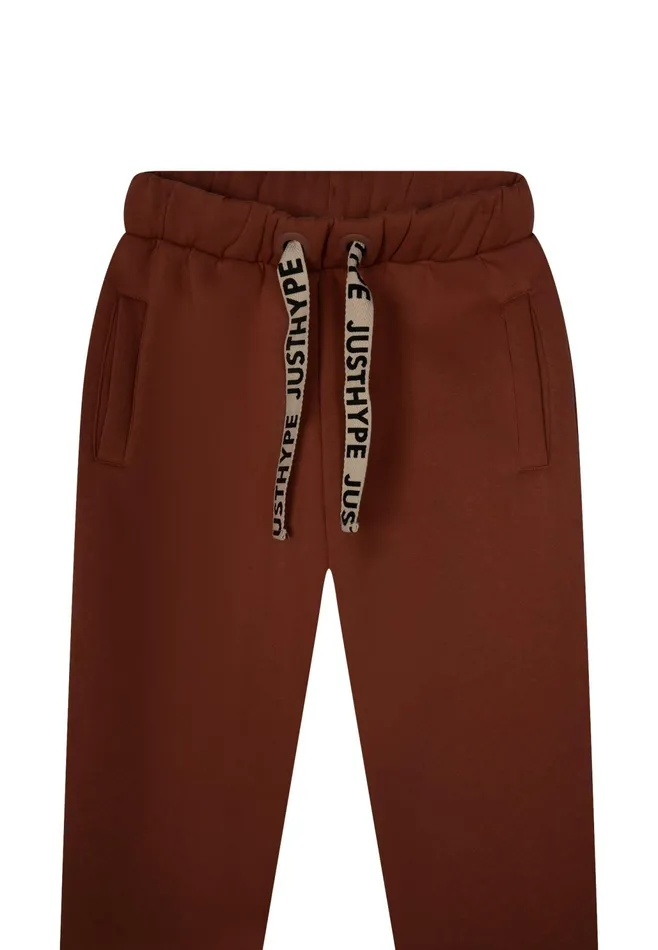 Just Hype Joggers Justhype Womens Terracotta Toweling Branded Drawcord Jogger