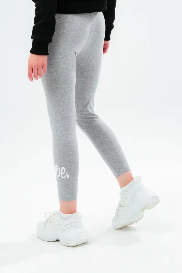 Just Hype Leggings and Bralettes Hype Girls Black and Grey 2 Pack Leggings Set