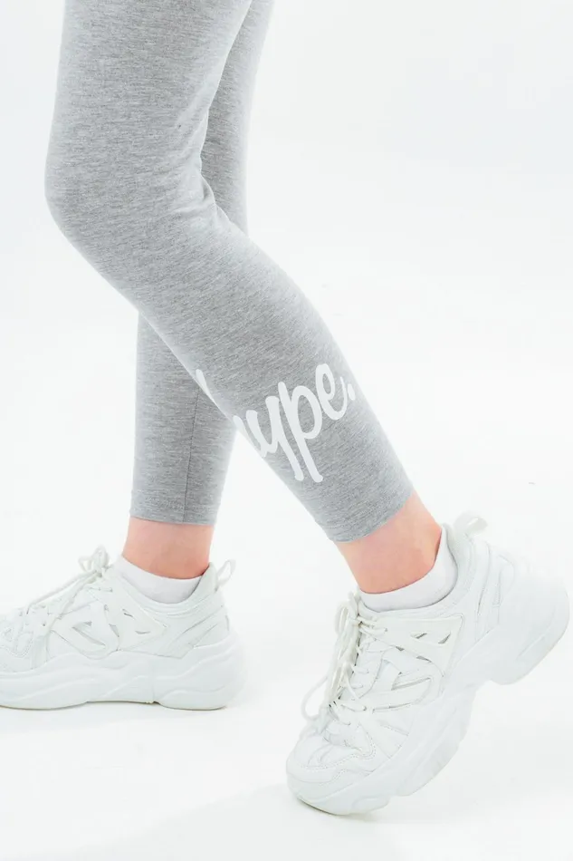 Just Hype Leggings and Bralettes Hype Girls Black and Grey 2 Pack Leggings Set