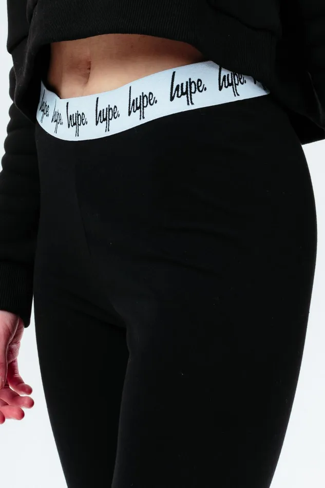 Just Hype Leggings and Bralettes Hype Girls Black and Grey 2 Pack Leggings Set