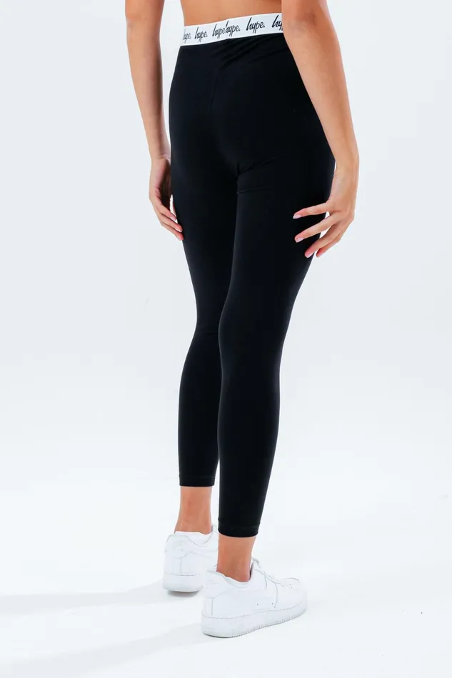 Just Hype Leggings and Bralettes Hype Girls Black Core Leggings