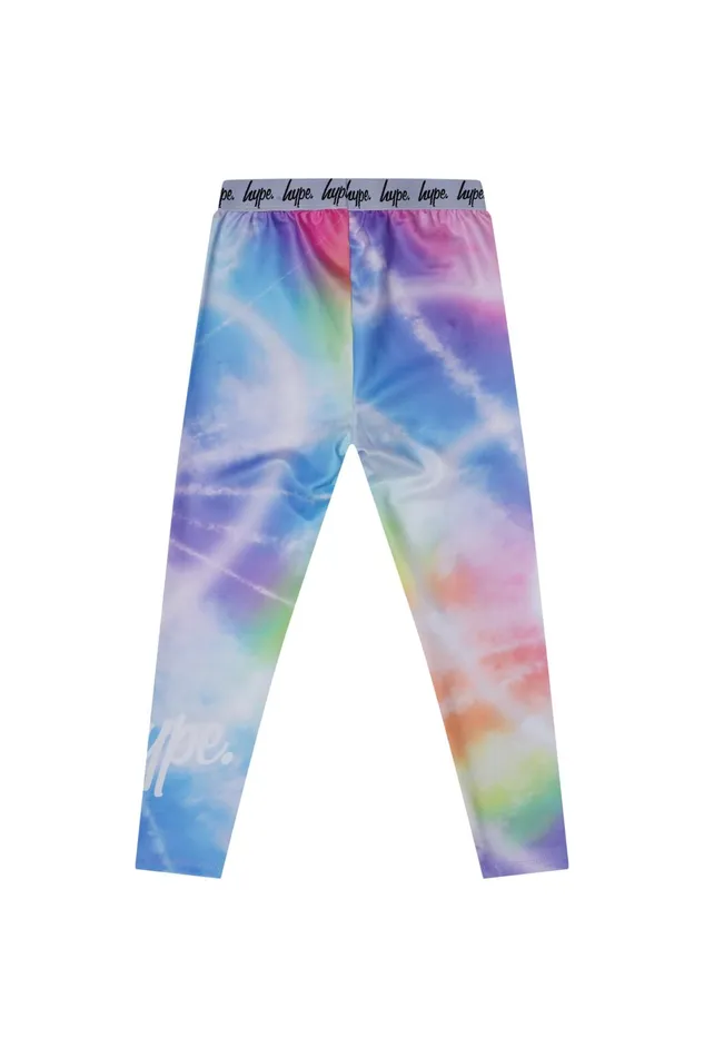 Just Hype Leggings and Bralettes Hype Girls Multi Heart TieDye Legging