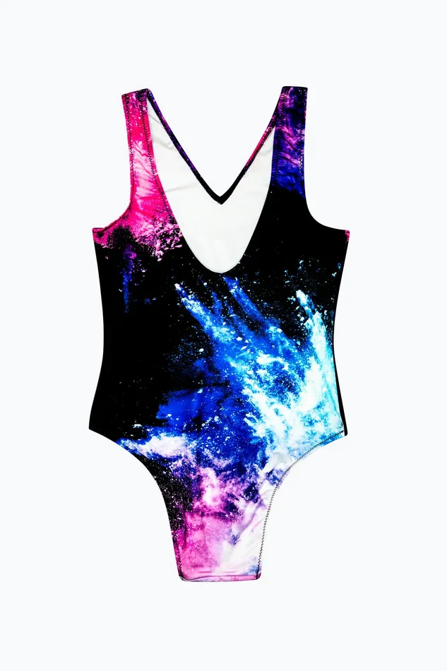 Just Hype Swimwear and Shorts Hype Girls Multi Purple Chalk Swimsuit