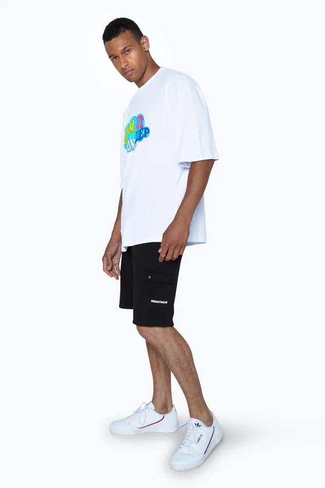 Just Hype TShirts Continu8 Unisex White Dream But Dont Sleep Boxy TShirt