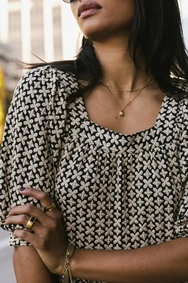Kamila Printed Dress Black Women Bohme Dresses