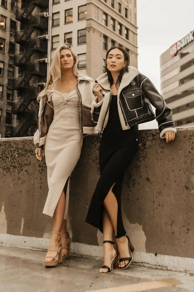 Kapri Twofer Dress In Oatmeal Oatmeal Women Bohme Dresses