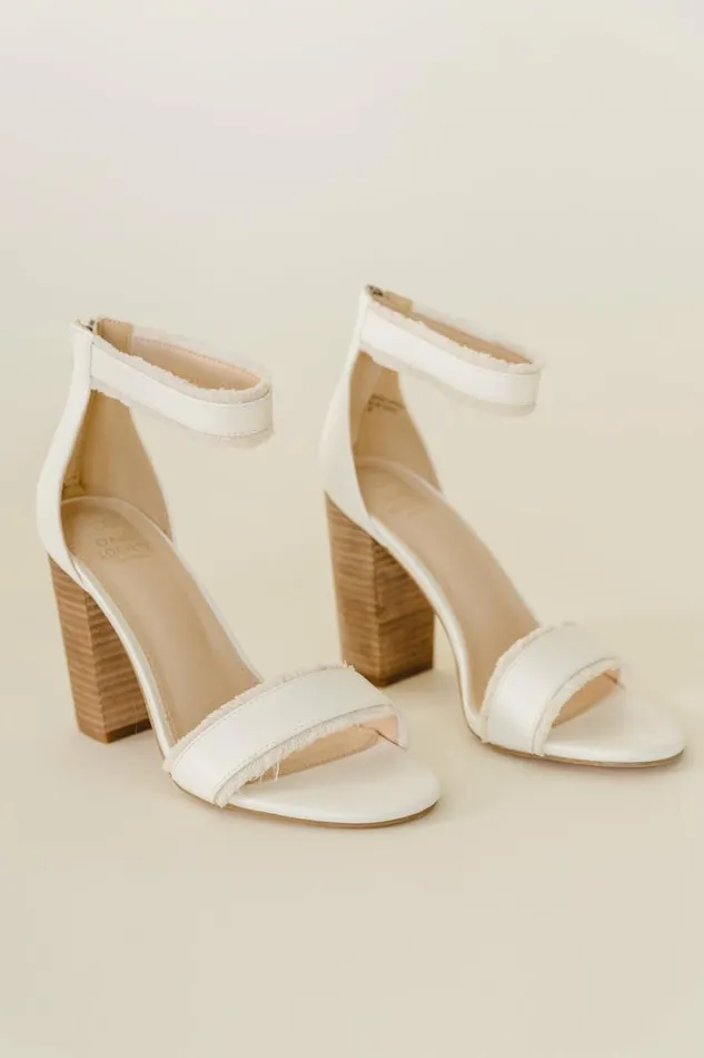 Kenzie Heels In White White Women Bohme Shoes