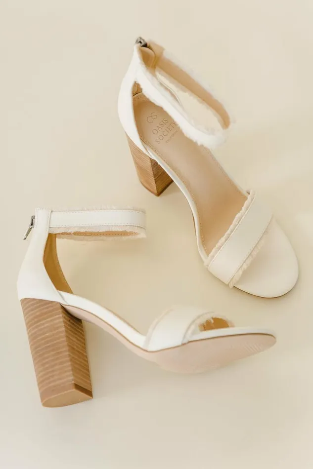 Kenzie Heels In White White Women Bohme Shoes