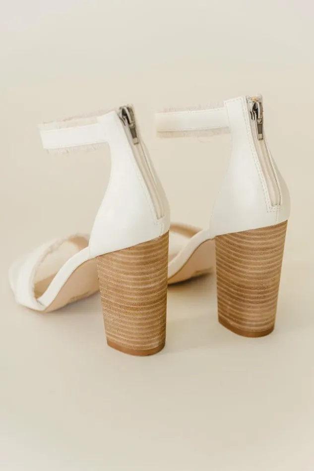 Kenzie Heels In White White Women Bohme Shoes