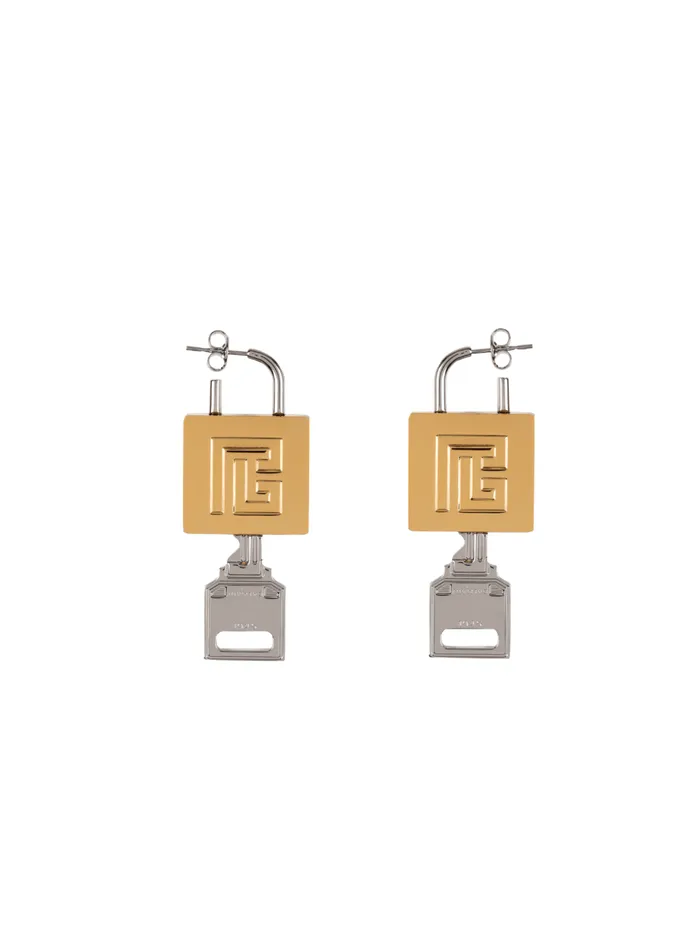 KeyandLock Earrings Gold Women Balmain Fashion Jewelry