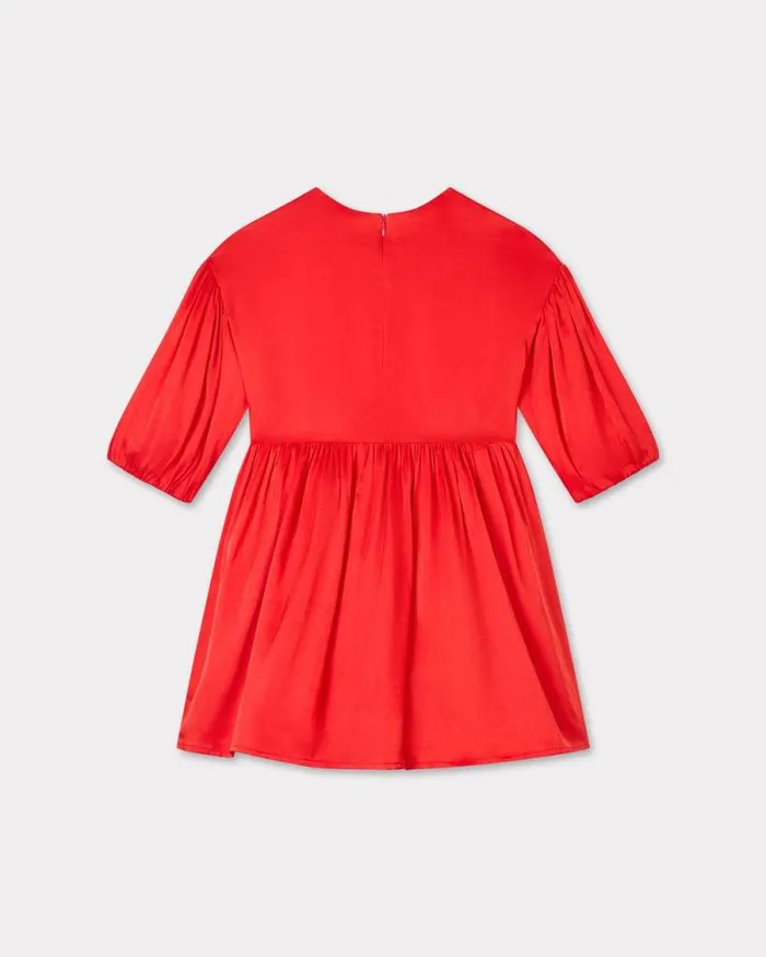 Kids 039Lunar New Year039 Embroidered Dress Deep Orange Kenzo Dresses And Skirts