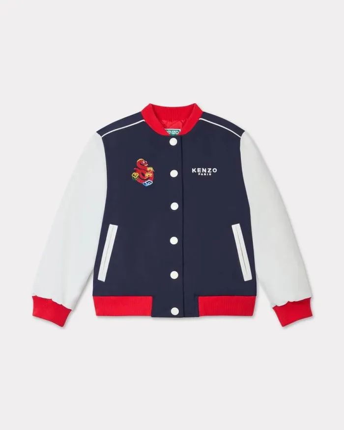 Kids 039Lunar New Year039 Embroidered Jacket Navy Blue Kenzo Jackets And Coats