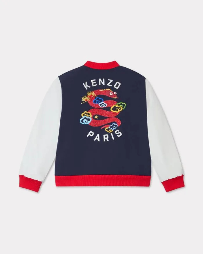 Kids 039Lunar New Year039 Embroidered Jacket Navy Blue Kenzo Jackets And Coats
