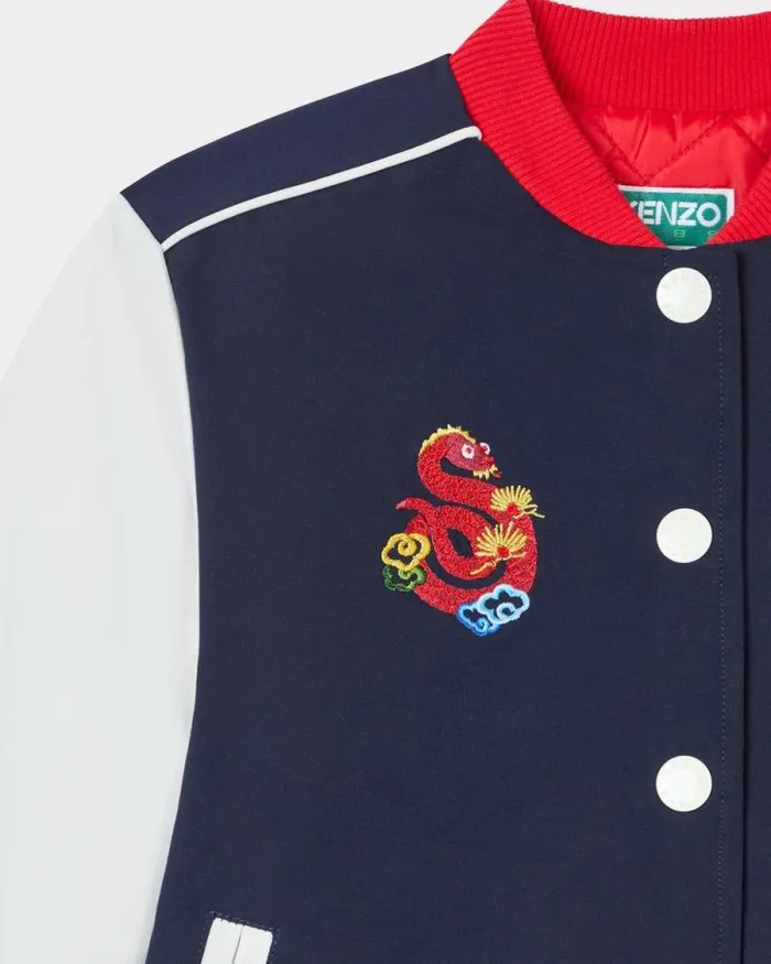 Kids 039Lunar New Year039 Embroidered Jacket Navy Blue Kenzo Jackets And Coats