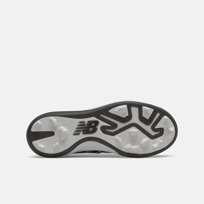 Kids 4040 V6 Rubber Molded Black With White New Balance Cleats Kids 4040 V6 Rubber Molded Black With White New Balance Cleats