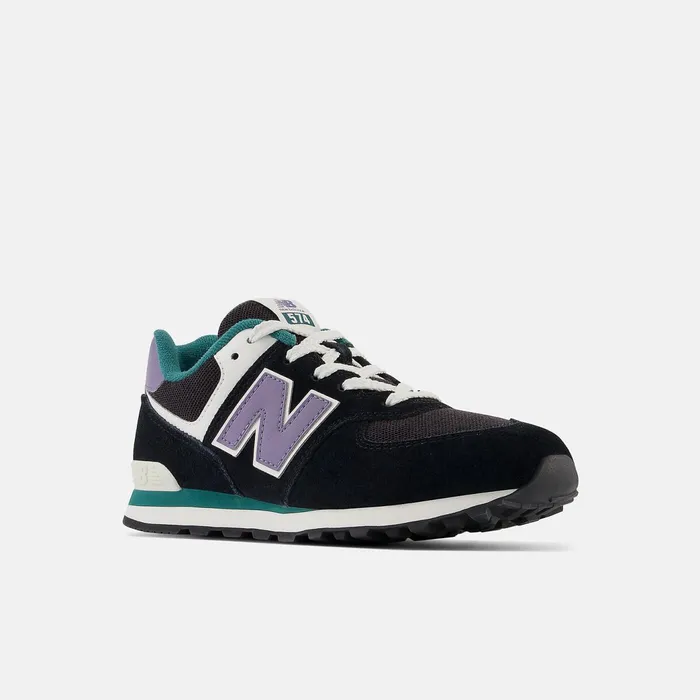 Kids 574 Black With Mercury And Vintage Teal New Balance Size 35 8211 7