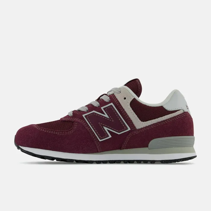 Kids 574 Core Burgundy With White New Balance Size 35 8211 7