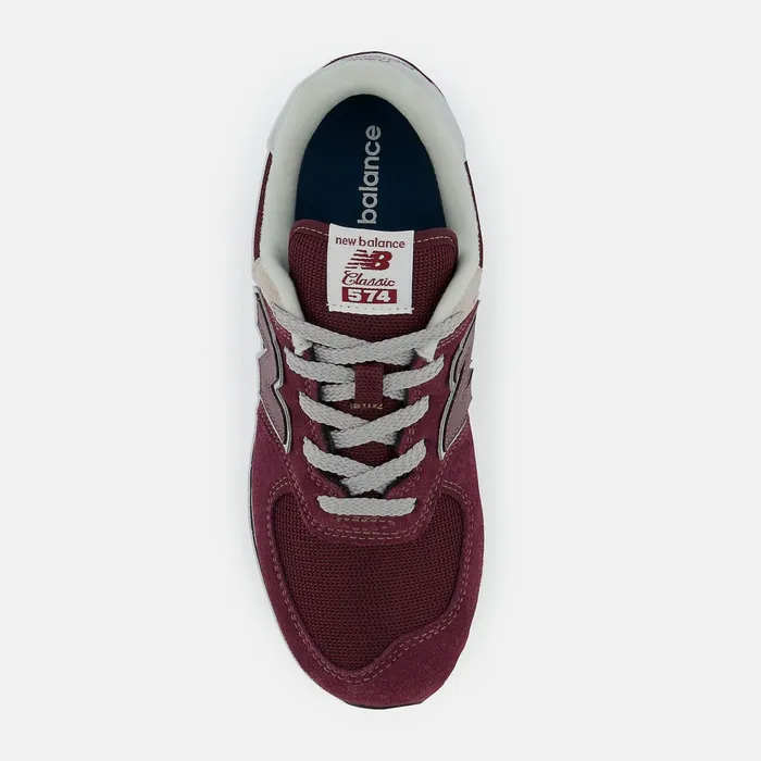 Kids 574 Core Burgundy With White New Balance Size 35 8211 7
